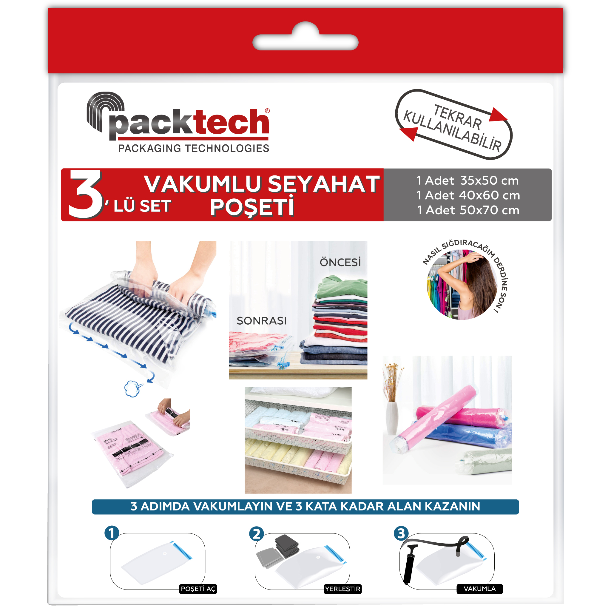 Packtech Travel Vacuum Storage Bag