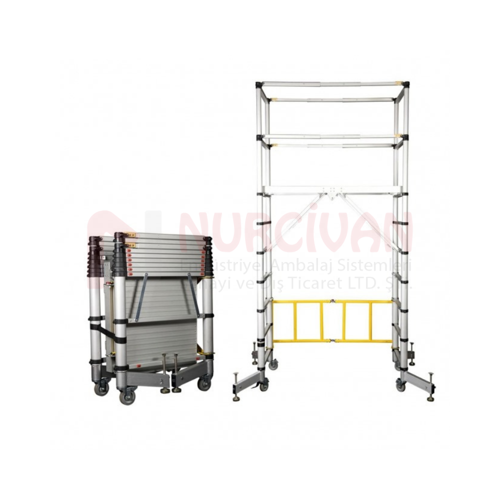 Packtech Alminyum Platform Merdiven PT-PLT-400-PRO