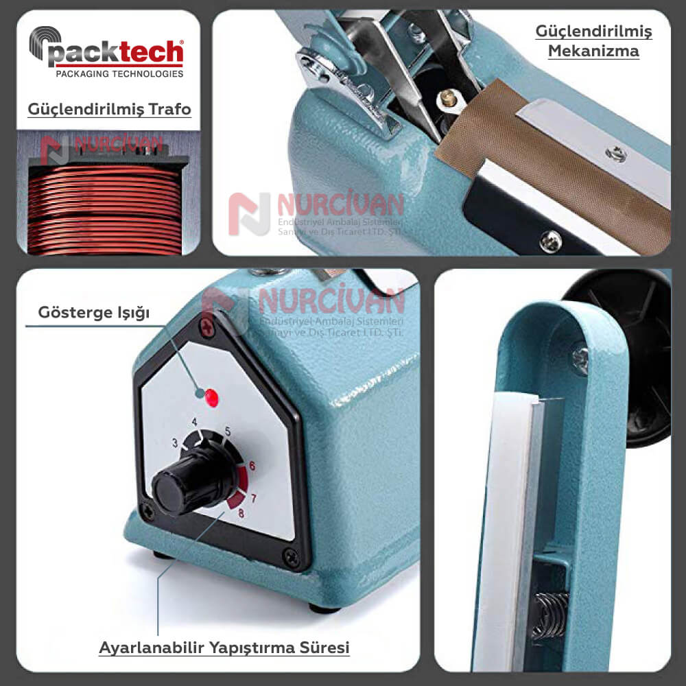 Packtech Masaüstü Poşet Yapıştırma Makinesi